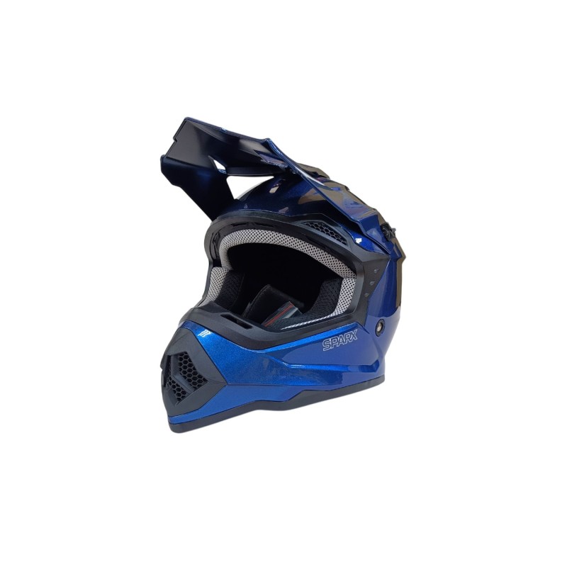 Мотошлем детский Sparx Jet Chameleon WS-905, синий, размер YXL