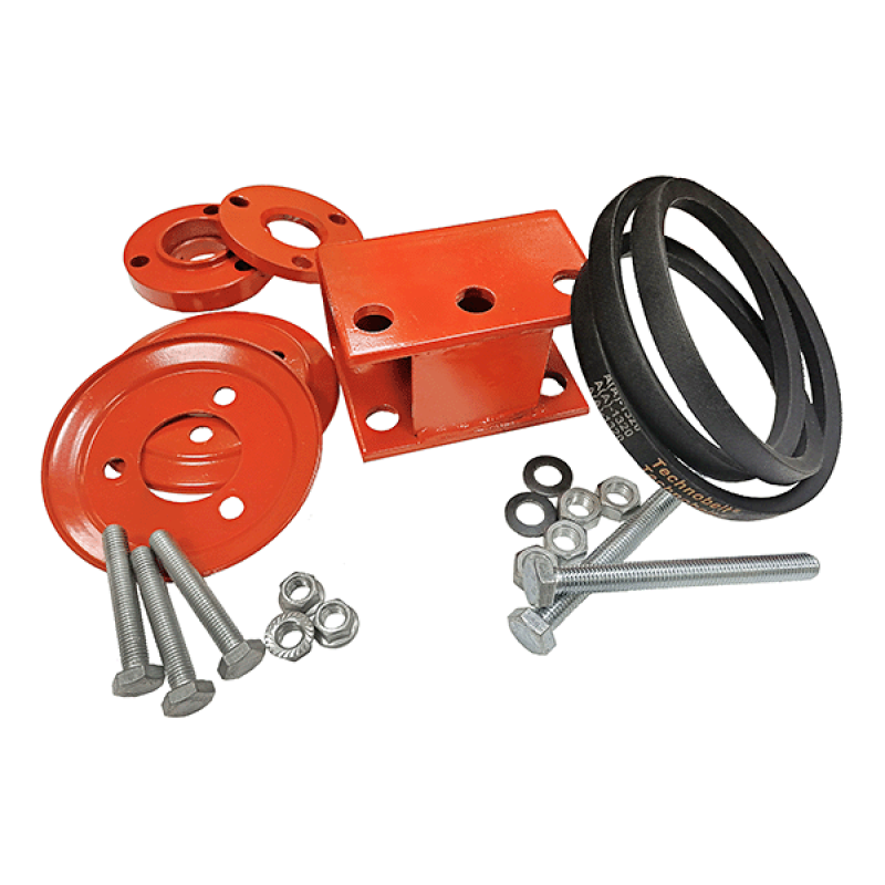 Комплект крепления картофелекопалки ВВДэ к мотоблоку НЕВА с литым шкивом 00.14.15.31.50