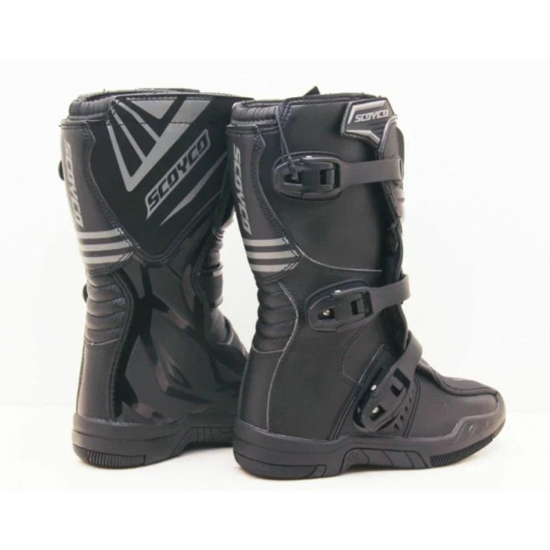 Мотоботы детские Scoyco MBM008 kid, черный, размер 36