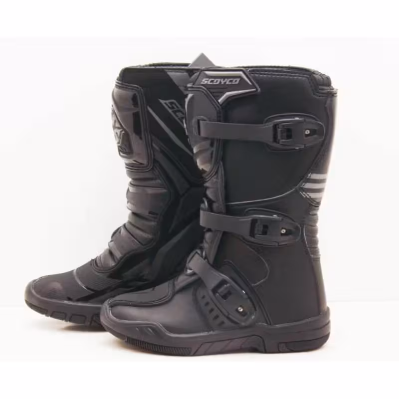 Мотоботы детские Scoyco MBM008 kid, черный, размер 37