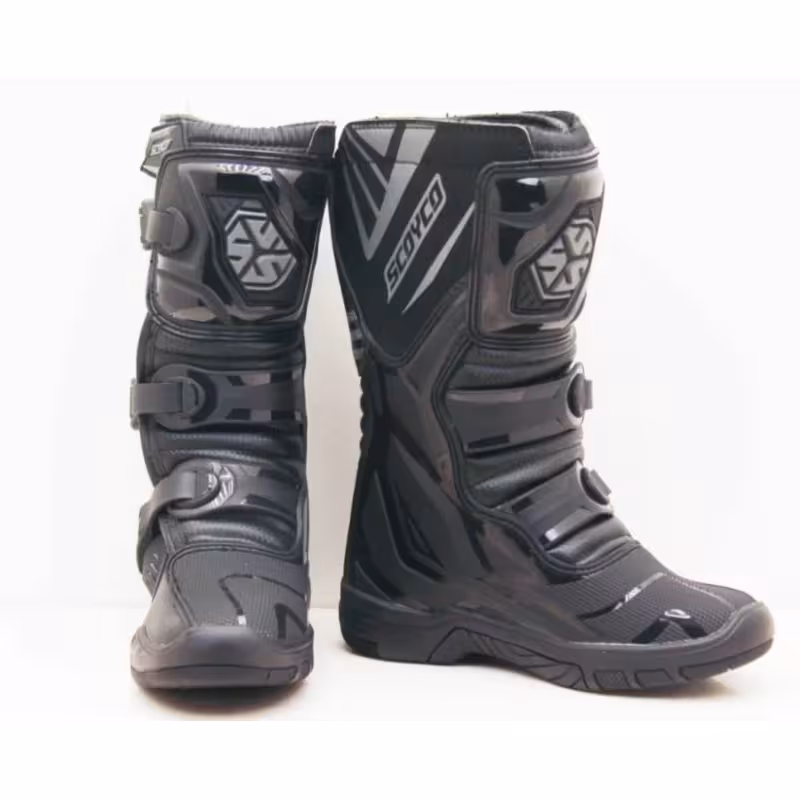 Мотоботы детские Scoyco MBM008 kid, черный, размер 38