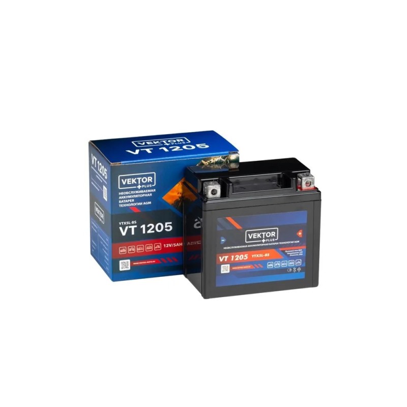 Аккумулятор Vector YTX5L-BS, 5Ah, 12V
