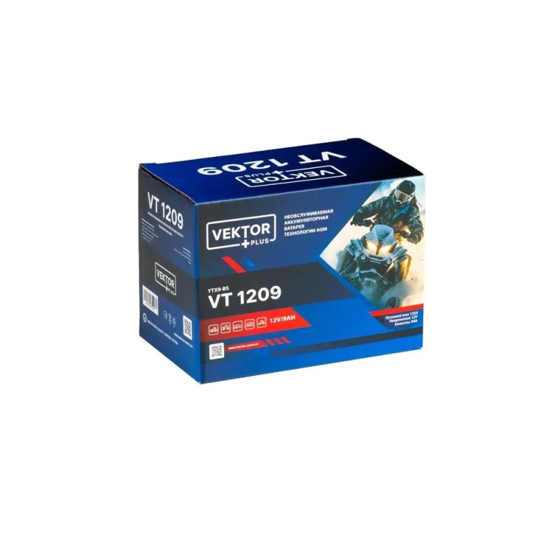 Аккумулятор Vector YTX9-BS, 9Ah, 12V