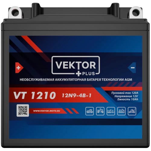 Аккумулятор Vector VT1210, 10Ah, 12V