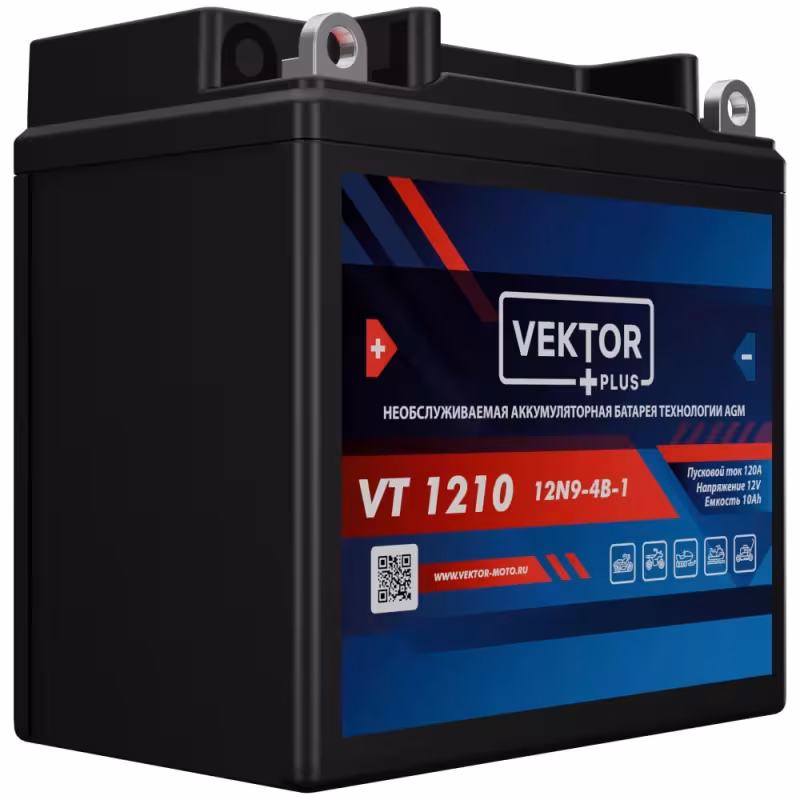 Аккумулятор Vector VT1210, 10Ah, 12V