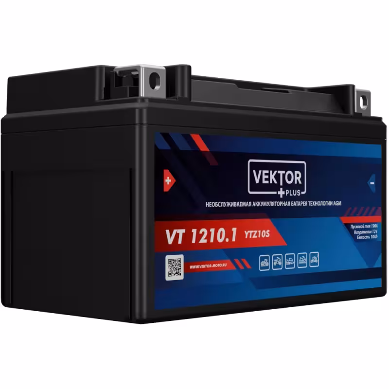 Аккумулятор Vector YTZ10S-BS, 10Ah, 12V