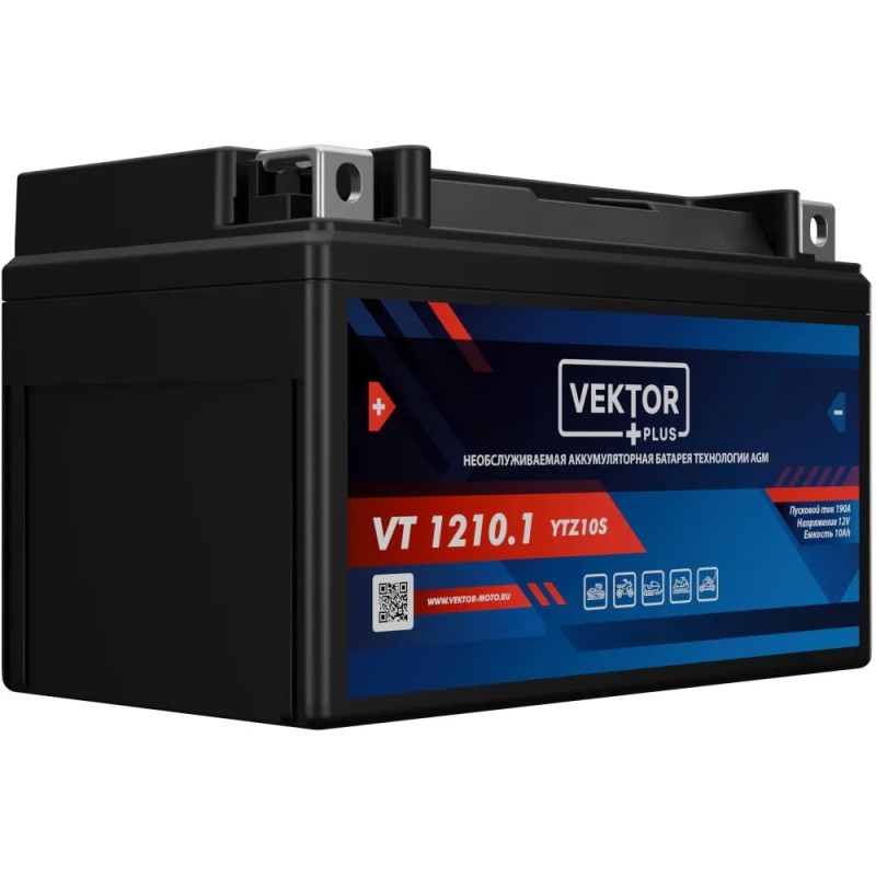 Аккумулятор Vector YTZ10S-BS, 10Ah, 12V