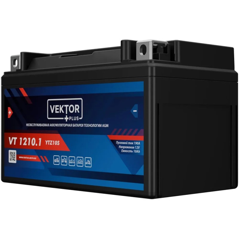Аккумулятор Vector YTZ10S-BS, 10Ah, 12V
