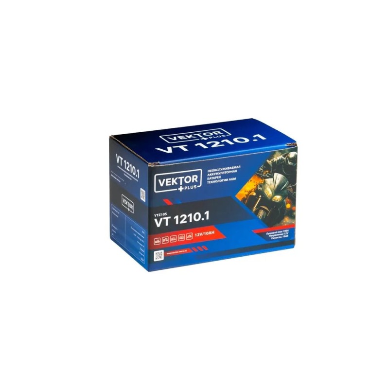 Аккумулятор Vector YTZ10S-BS, 10Ah, 12V