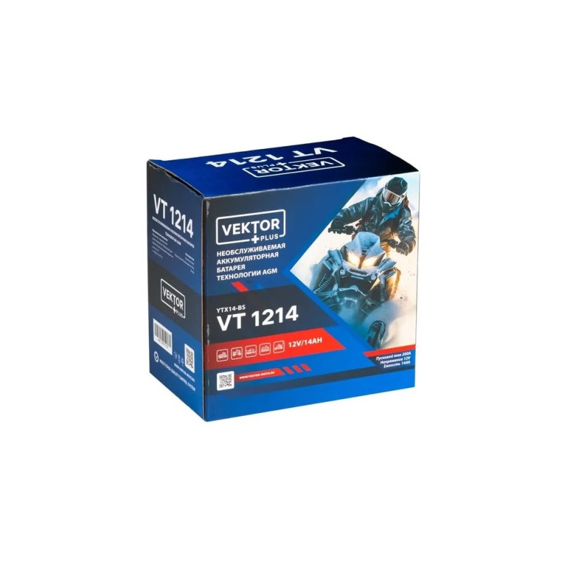 Аккумулятор Vector YTX14-BS, 14Ah, 12V