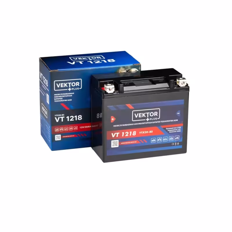 Аккумулятор Vector YTX20-BS, 18Ah, 12V