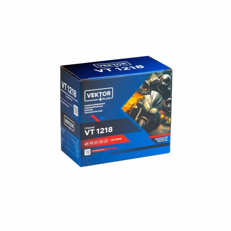 Аккумулятор Vector YTX20-BS, 18Ah, 12V