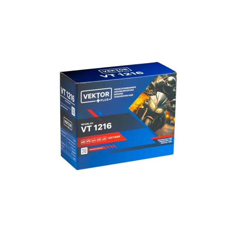 Аккумулятор Vector YB16AL-A2, 16Ah, 12V