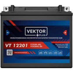 Аккумулятор Vector YTX20L-BS, 18Ah, 12V