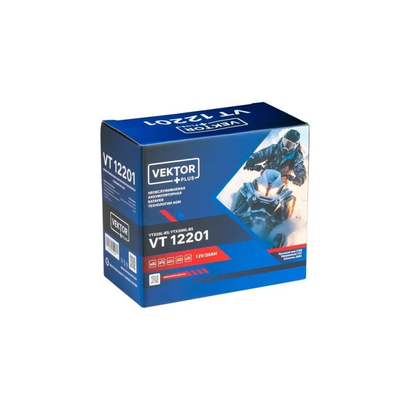 Аккумулятор Vector YTX20L-BS, 18Ah, 12V