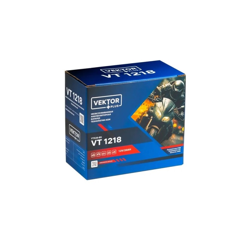 Аккумулятор Vector YTX24HL-BS, 20Ah, 12V