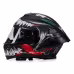 Мотошлем Starezzi Street Hack Venom, черный/белый/красный, размер M