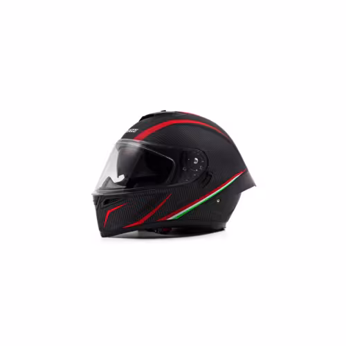 Мотошлем Starezzi Street Hack X-Line Carbonio Rosso, черный/красный, размер M