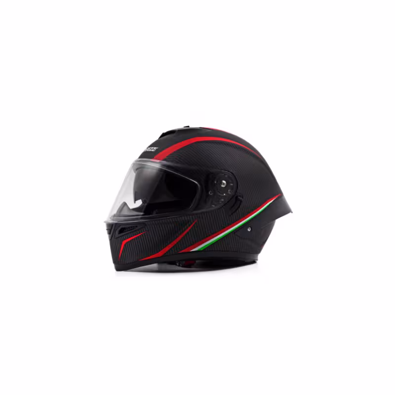 Мотошлем Starezzi Street Hack X-Line Carbonio Rosso, черный/красный, размер M