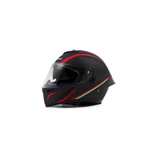 Мотошлем Starezzi Street Hack X-Line Carbonio Rosso, черный/красный, размер L