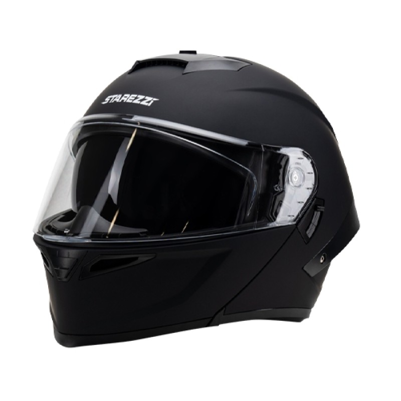 Мотошлем Starezzi Street Hack, черный матовый, размер M