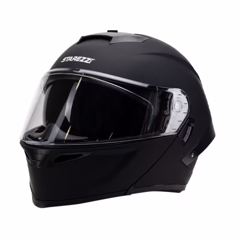 Мотошлем Starezzi Street Hack, черный матовый, размер XL