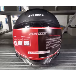 Мотошлем Starezzi Open Life 1, черный матовый, размер L
