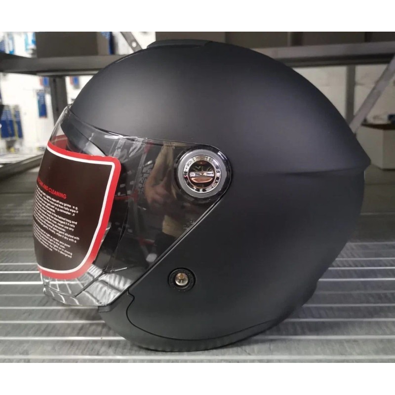 Мотошлем Starezzi Open Life 1, черный матовый, размер L