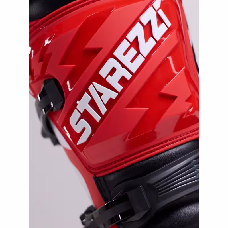 Мотоботы Starezzi Milano red/black/white, красный/черный/белый, размер 40