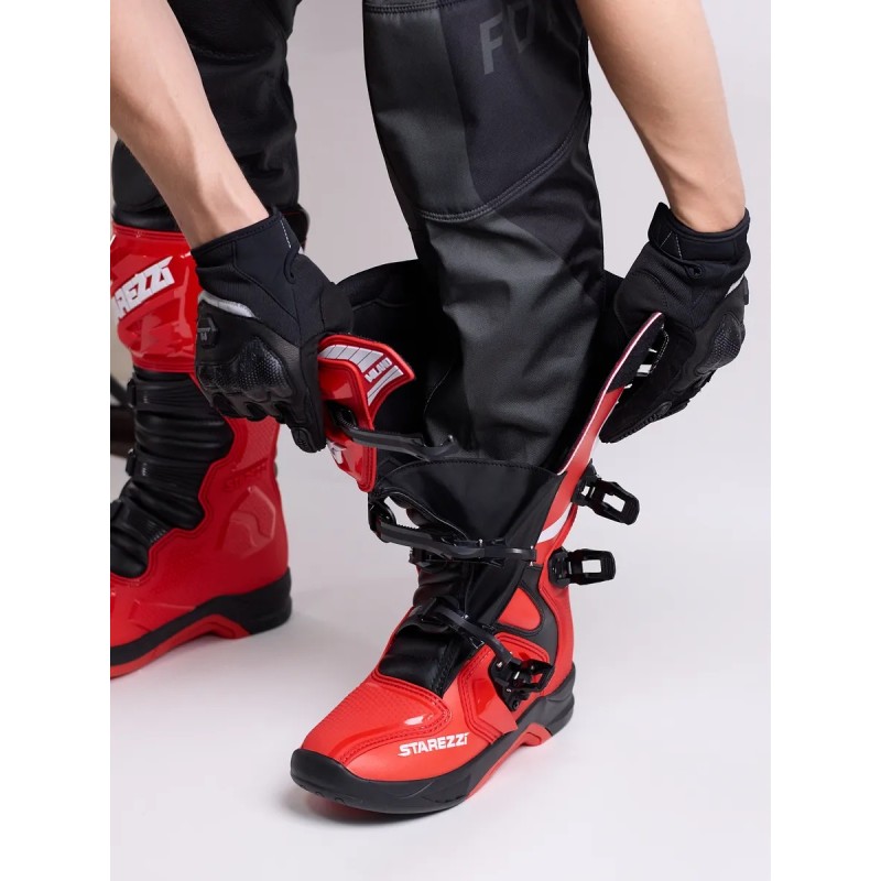 Мотоботы Starezzi Milano red/black/white, красный/черный/белый, размер 42