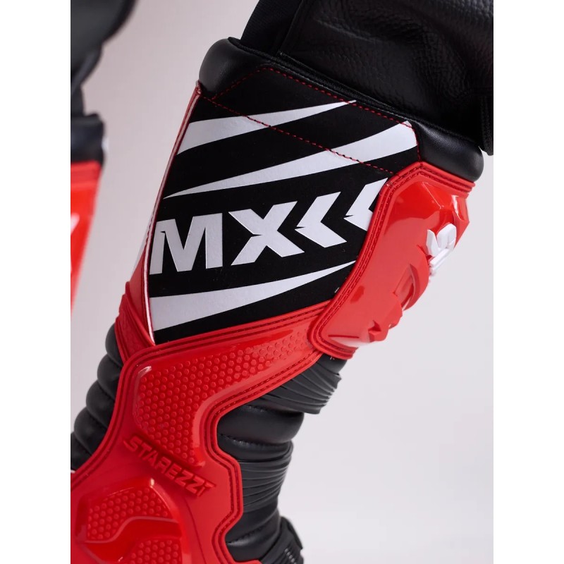Мотоботы Starezzi Milano red/black/white, красный/черный/белый, размер 42