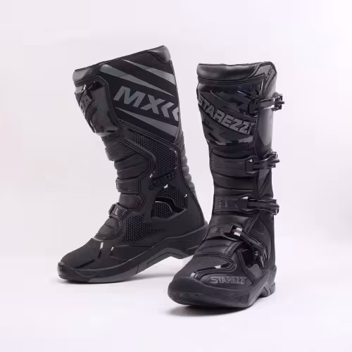 Мотоботы Starezzi Milano back/grey, черный/серый, размер 40