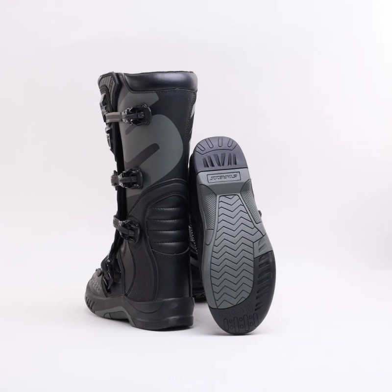 Мотоботы Starezzi Milano back/grey, черный/серый, размер 40