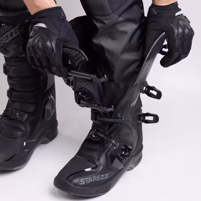 Мотоботы Starezzi Milano back/grey, черный/серый, размер 40