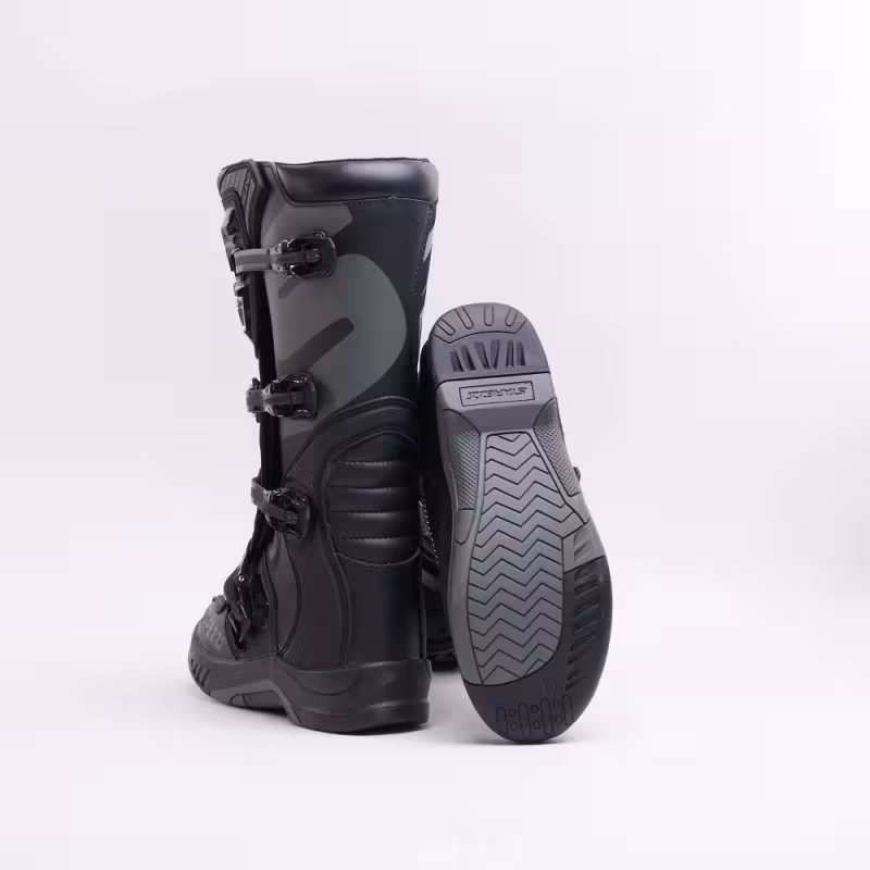 Мотоботы Starezzi Milano back/grey, черный/серый, размер 42