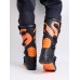 Мотоботы Starezzi Milano black/orange, черный/оранжевый, размер 40