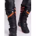 Мотоботы Starezzi Milano black/orange, черный/оранжевый, размер 41