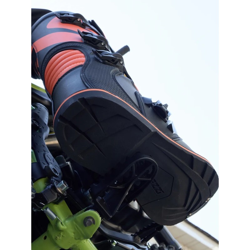 Мотоботы Starezzi Roma black/orange, черный/оранжевый, размер 40