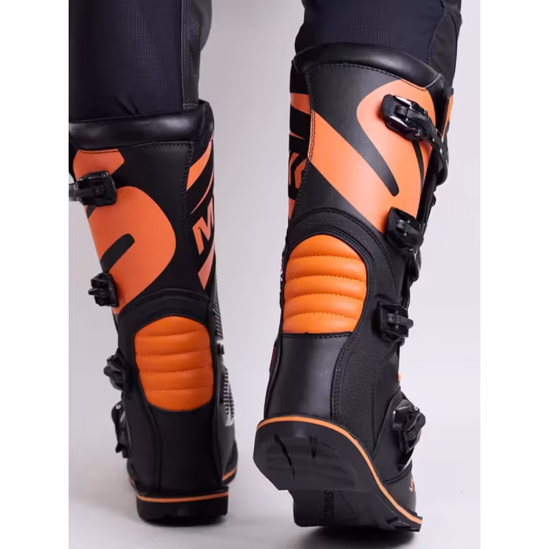 Мотоботы Starezzi Roma black/orange, черный/оранжевый, размер 42