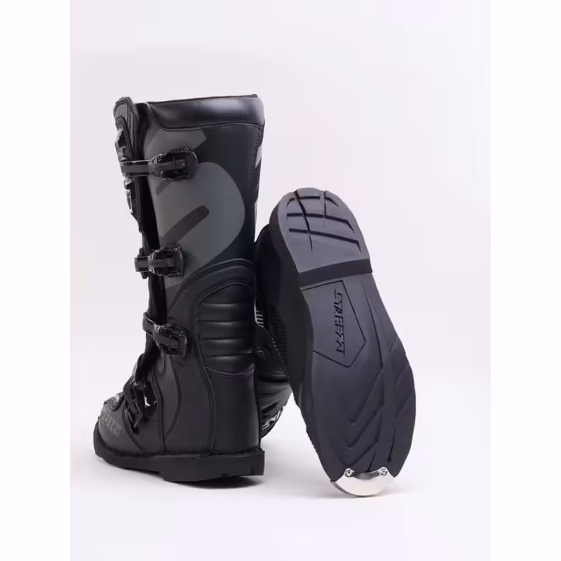 Мотоботы Starezzi Roma black/grey, черный/серый, размер 40