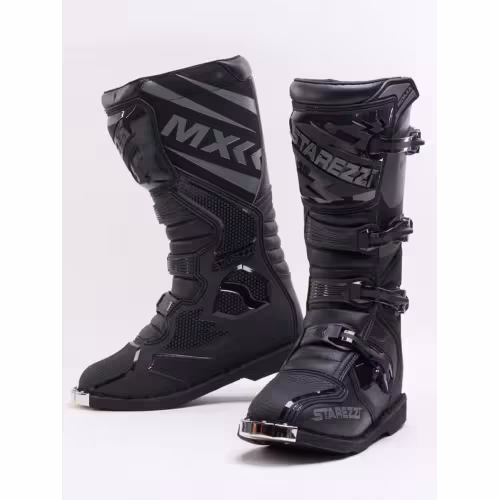 Мотоботы Starezzi Roma black/grey, черный/серый, размер 42