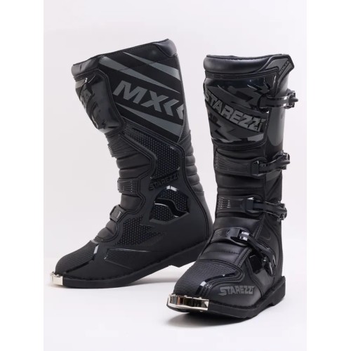 Мотоботы Starezzi Roma black/grey, черный/серый, размер 42