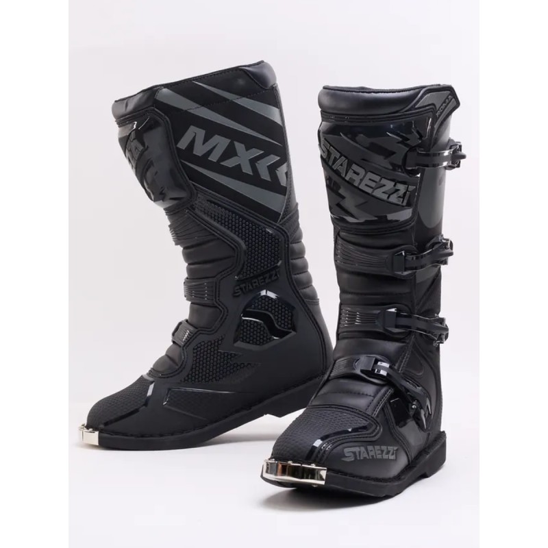 Мотоботы Starezzi Roma black/grey, черный/серый, размер 42