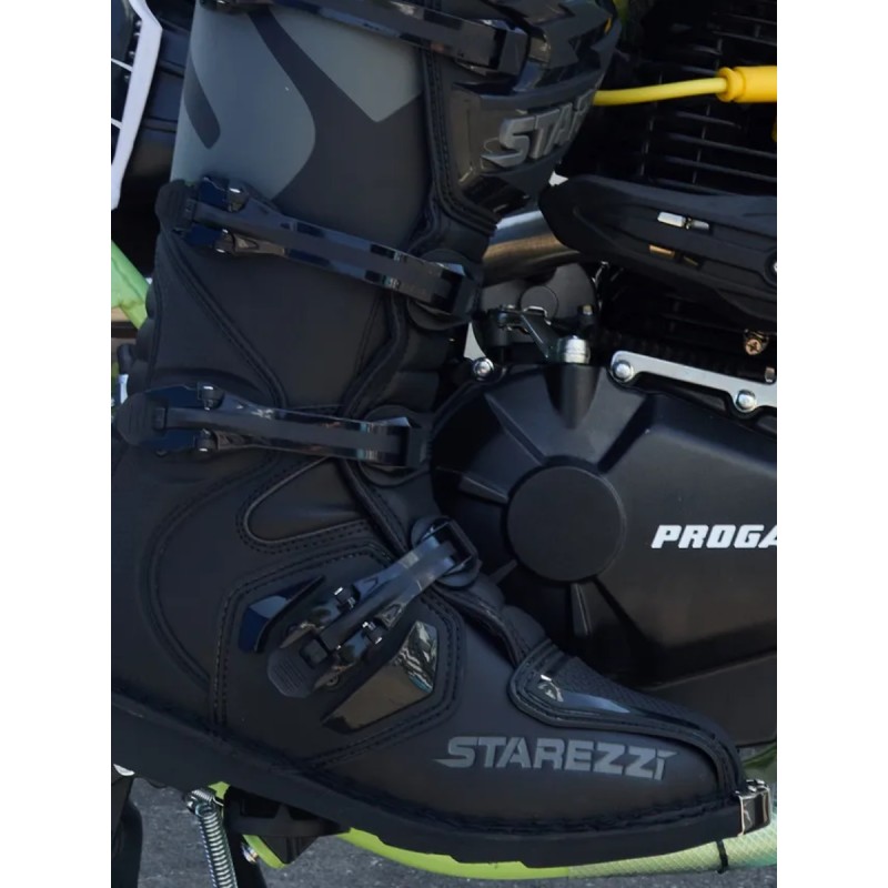 Мотоботы Starezzi Roma black/grey, черный/серый, размер 42