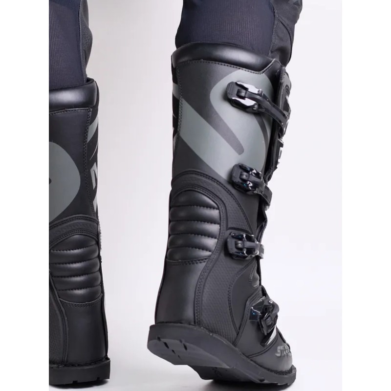 Мотоботы Starezzi Roma black/grey, черный/серый, размер 42