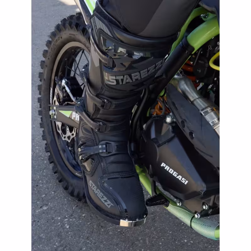 Мотоботы Starezzi Roma black/grey, черный/серый, размер 42