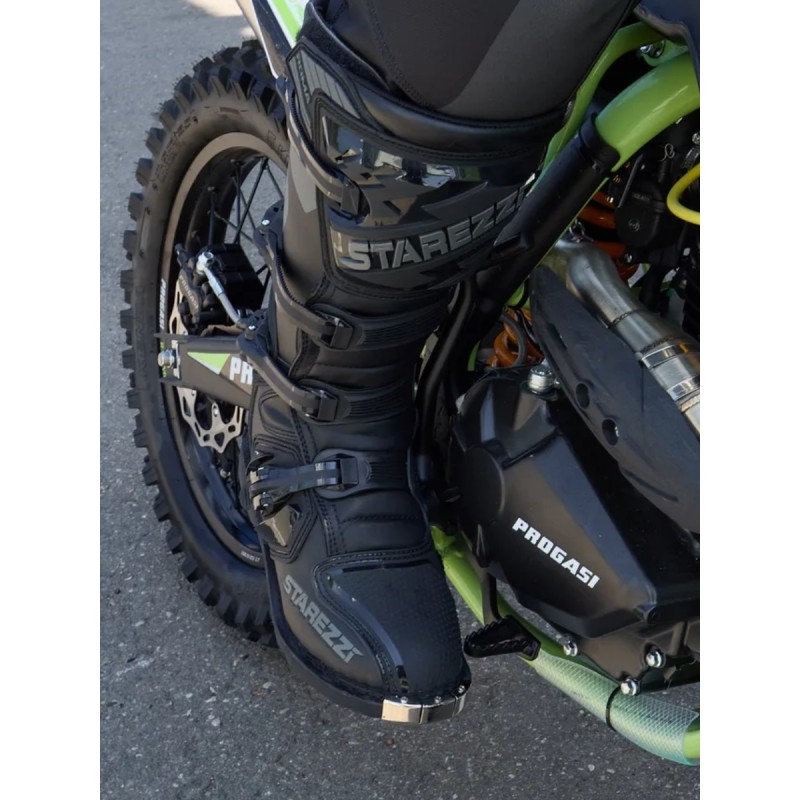 Мотоботы Starezzi Roma black/grey, черный/серый, размер 42