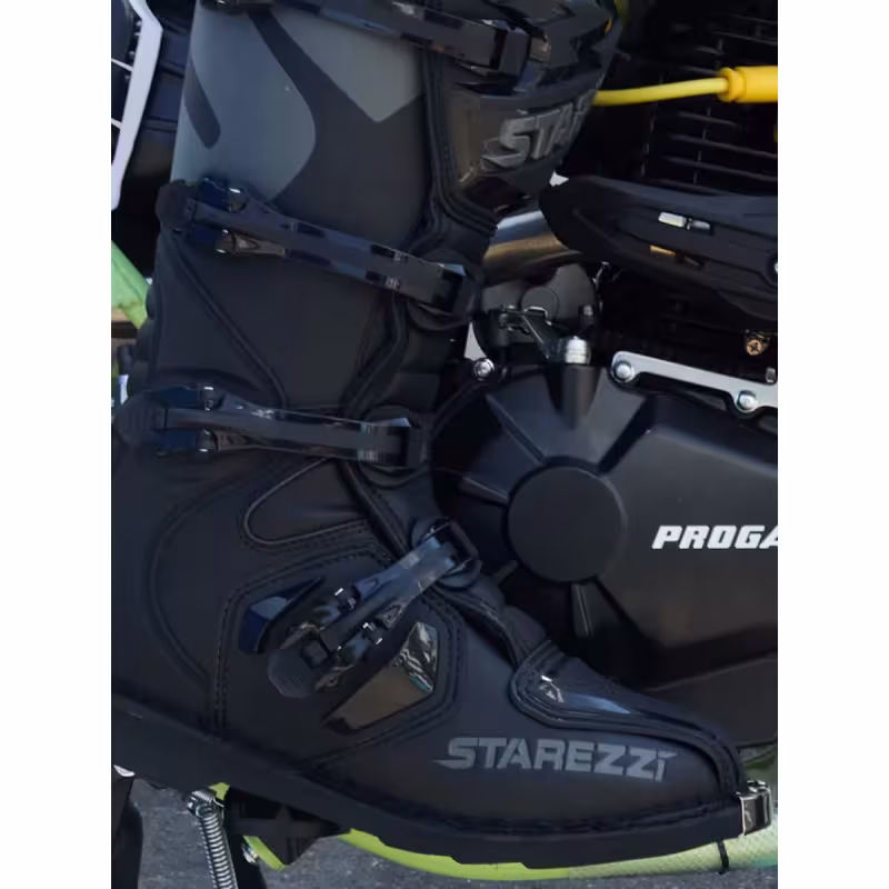 Мотоботы Starezzi Roma black/grey, черный/серый, размер 43