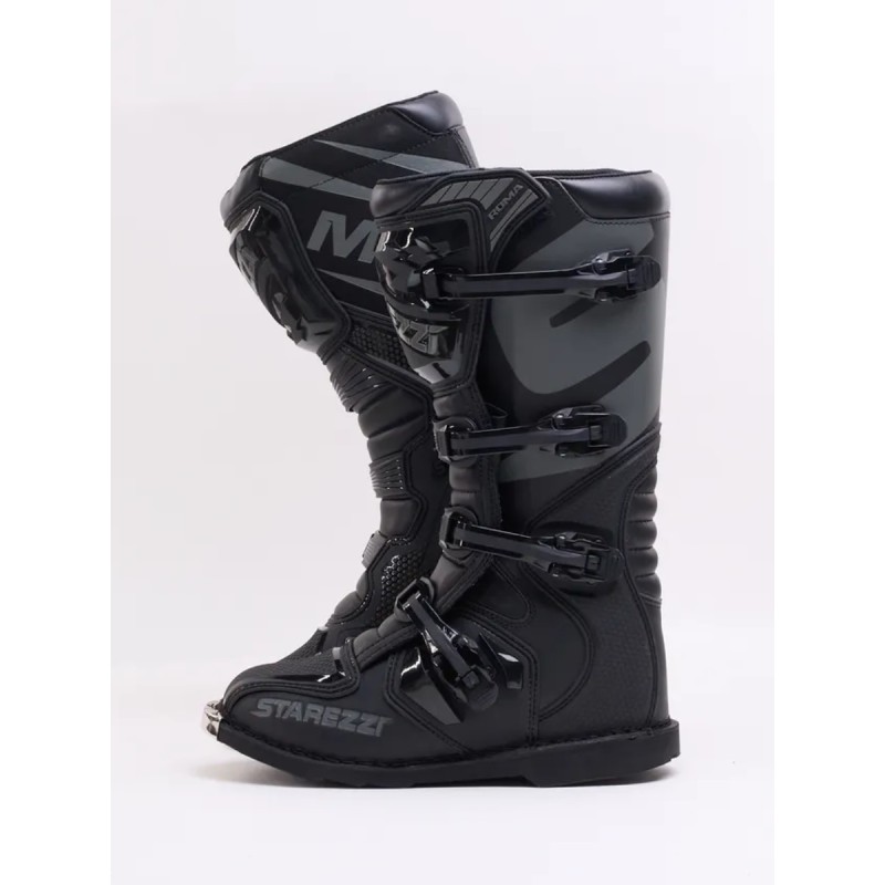 Мотоботы Starezzi Roma black/grey, черный/серый, размер 43