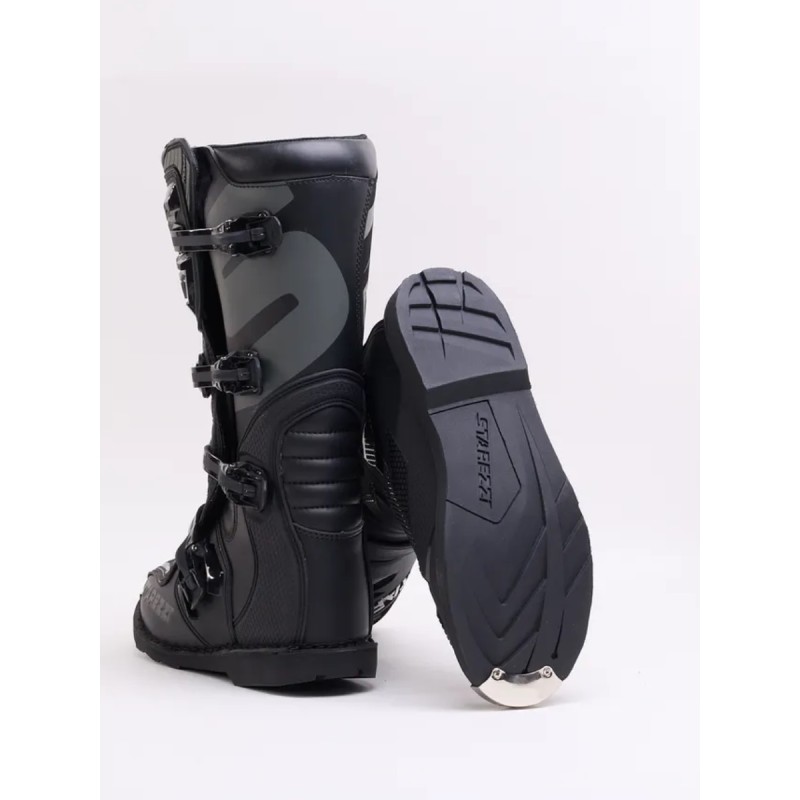 Мотоботы Starezzi Roma black/grey, черный/серый, размер 43